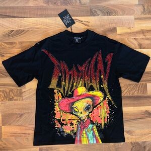 Mixed Emotions “Ranger” Rhinestone Tee Black